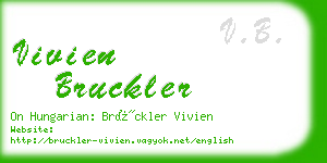 vivien bruckler business card